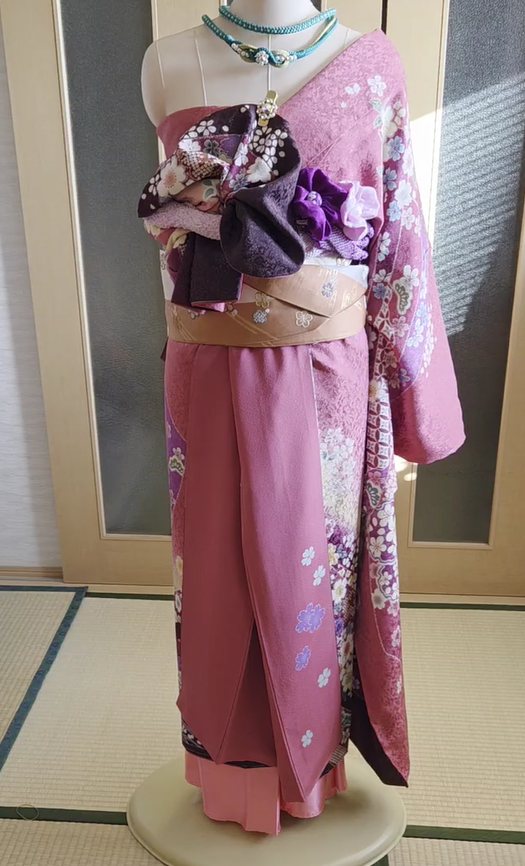 振袖の帯結び例 1